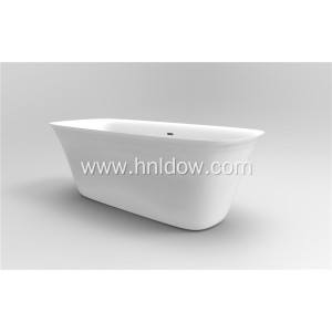 Flat Bottom Solid Surface Slipper Bath Tub